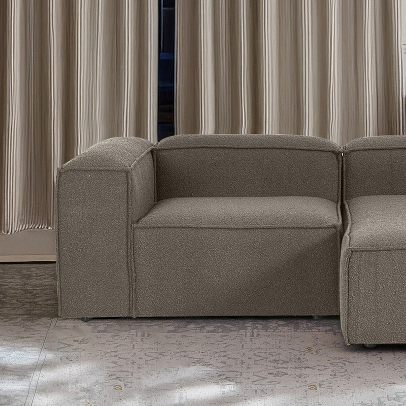 Assisi L-Shape Sofa in Dark Gray