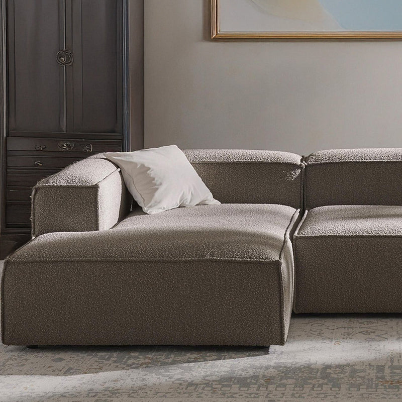 Trevi L-Shape Sofa in Ash Gray