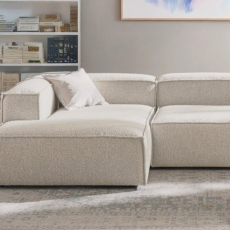Trevi L-Shape Sofa in White