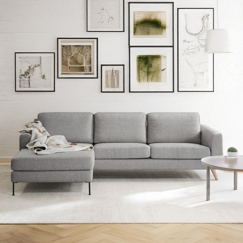 Garda L-Shape Sofa in Gray