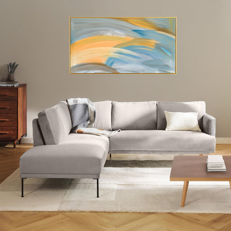 Catania L-Shape Sofa in Beige