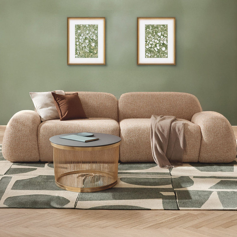 Armonia 2 Seater Sofa in Rustic Beige