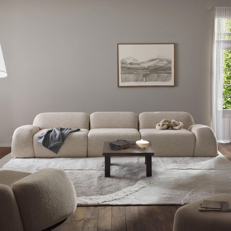Grazia 3 Seater Sofa in Off White