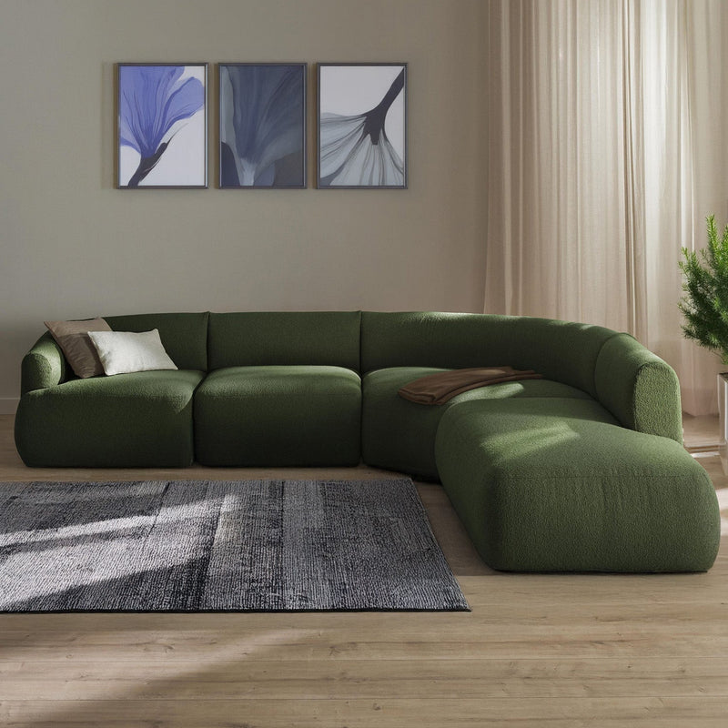 Caracalla L-Shape Sofa in Green