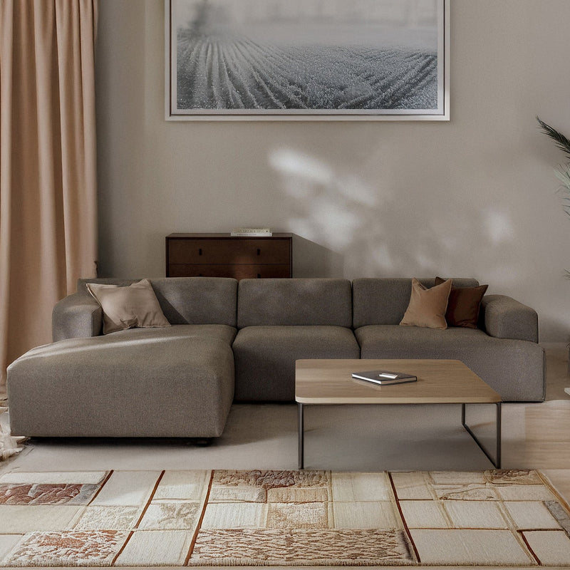 Posada L-Shape Sofa in Taupe