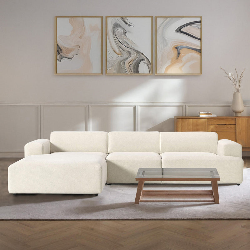 Posada L-Shape Sofa in White