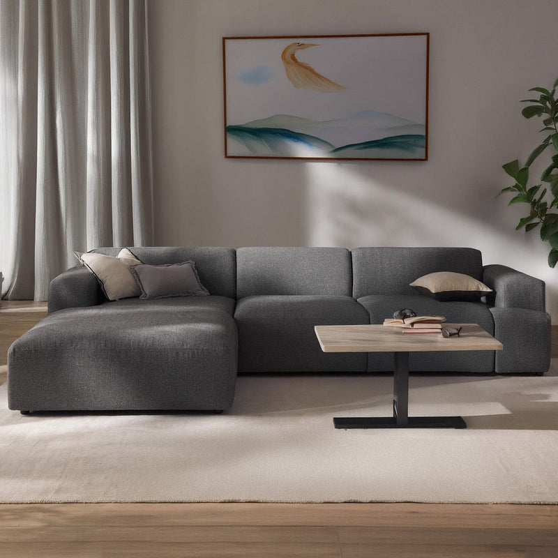 Posada L-Shape Sofa in Dark Gray