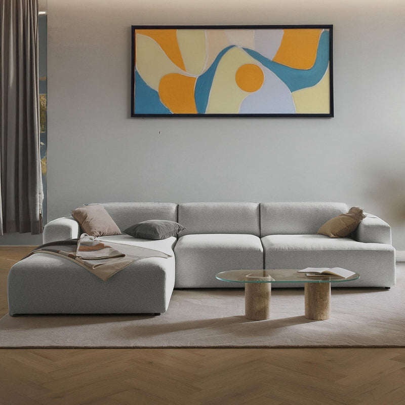 Posada L-Shape Sofa in Gray