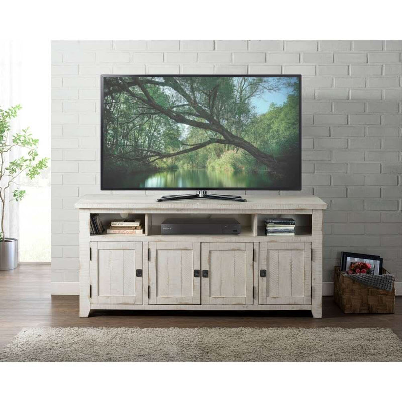 Kebby Solid Wood TV Stand with Storage - Wooden Empiro