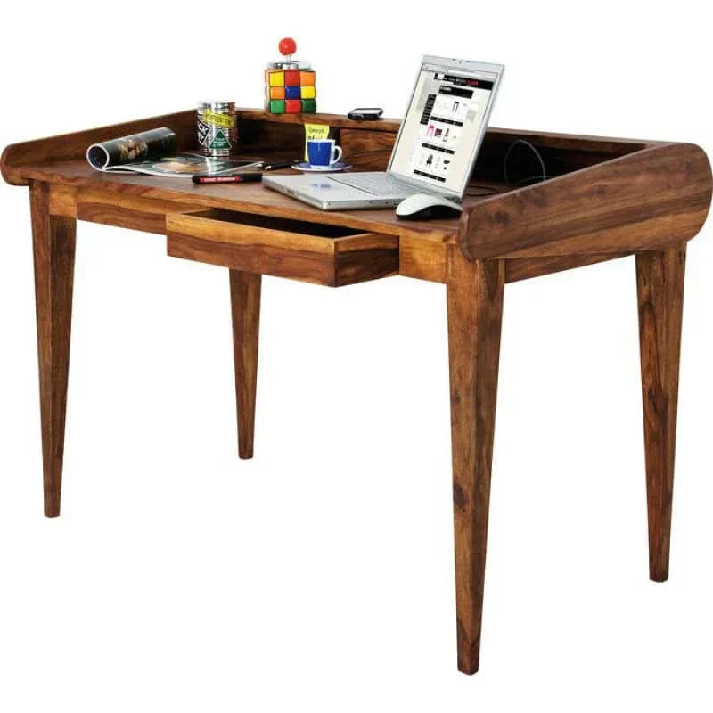Liamer Solid Wood Study Table - Craft Decor