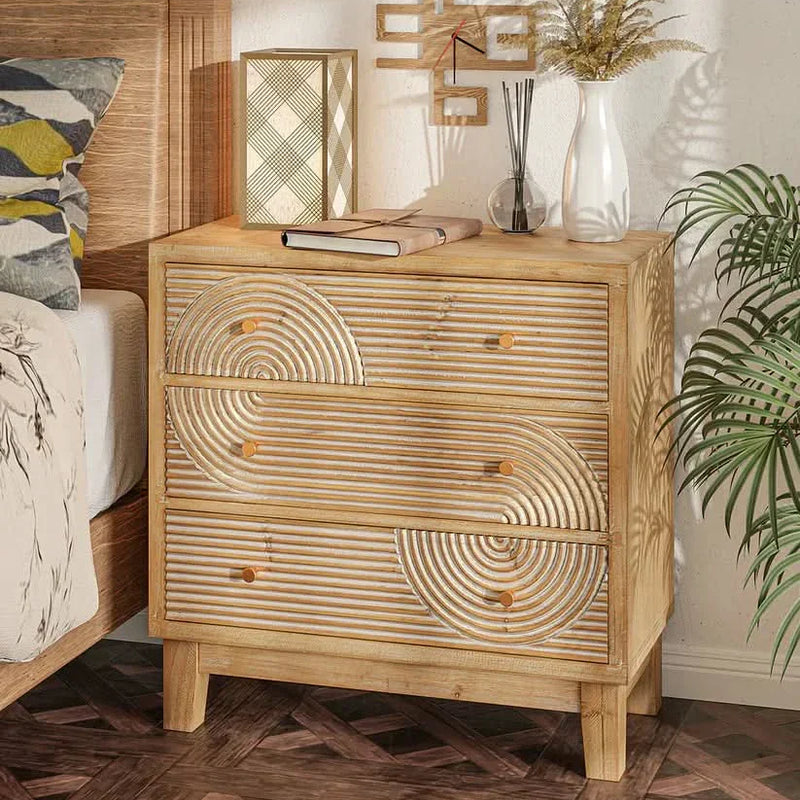 Yemmy Bedside Table - Wooden Empiro