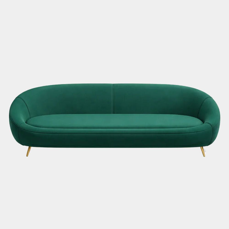 3 Seater Emerald Luxe Curved Sofa