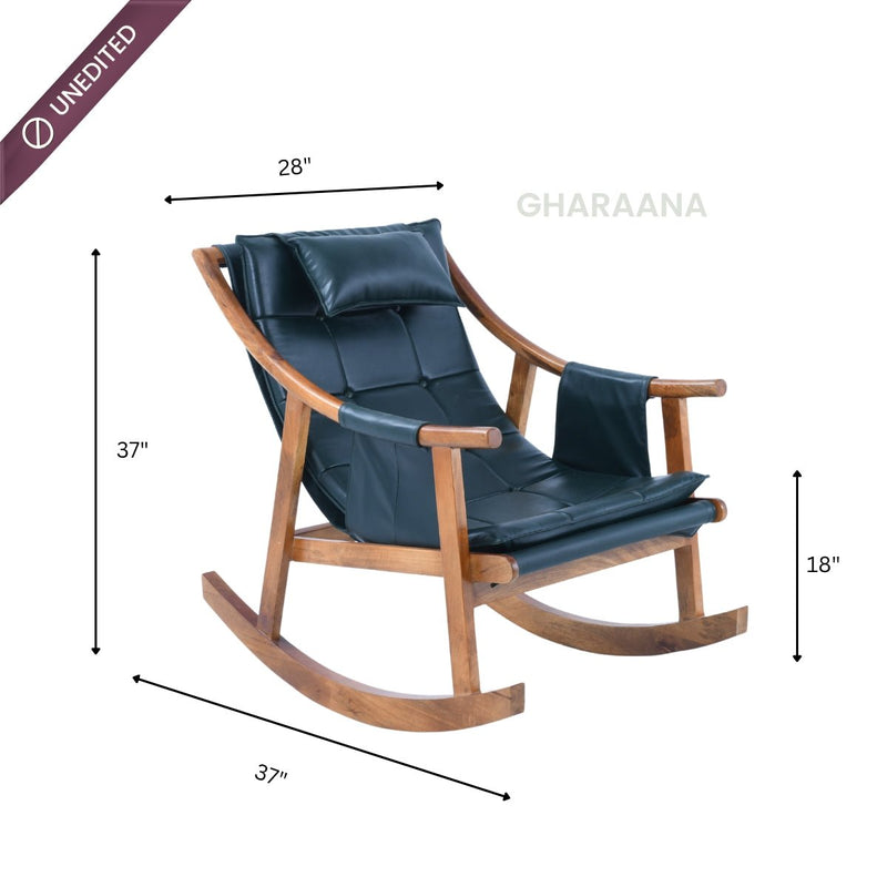 Reeva Leather Rocking Chair