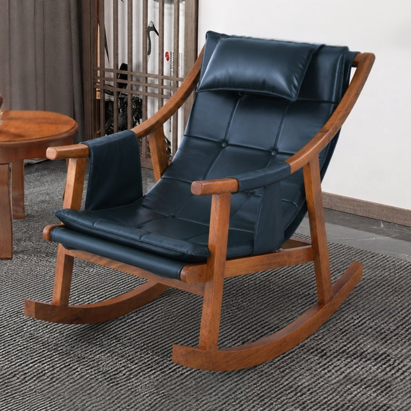 Reeva Leather Rocking Chair
