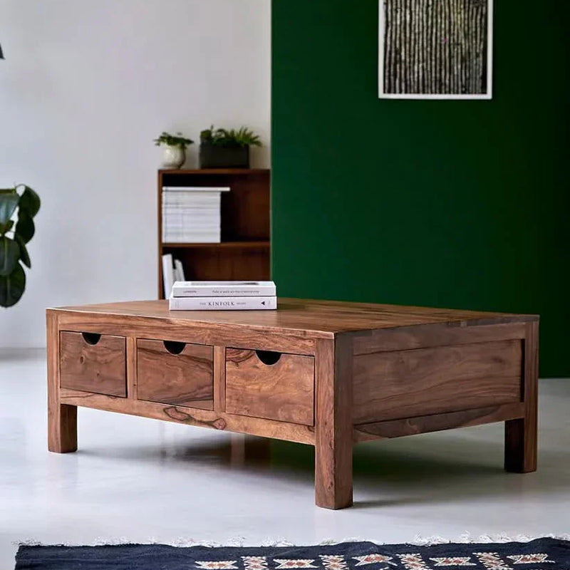 Vumpire Coffee Table With Six Drawers - Craft Decor
