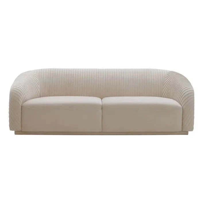 Yara Pleated Velvet Sofa