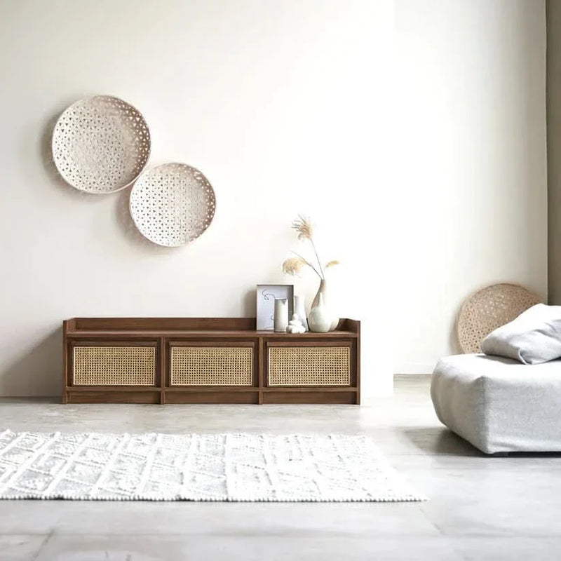 Qantan Rattan TV Unit - Wooden Empiro