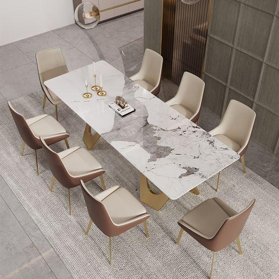Serene Contemporary Luxury 8 Seater Dining Table Set Final Part Pay