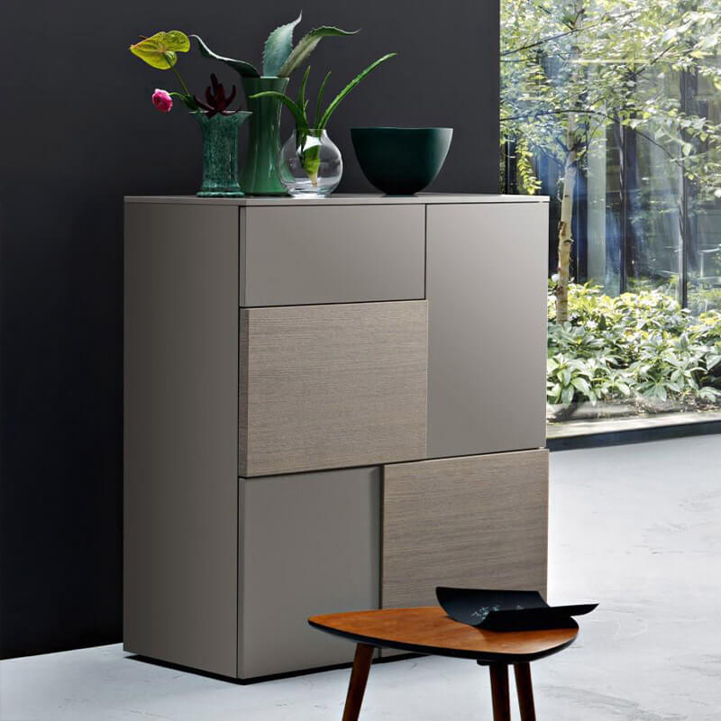 Georgia Modern Two-Tone Flint Grey Sideboard