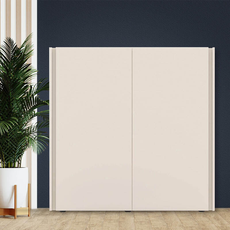 Multipurpose Compact 2-Door White Sideboard
