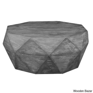 Abdia Solid Wood Coffee And Center Table Gray