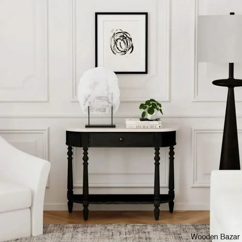 Aberdale 40'' Console Table with Marble Top