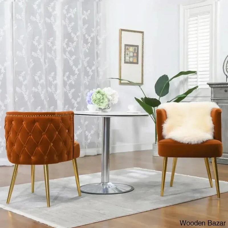 Adelphia 23.5'' Wide Tufted Velvet Barrel Chair