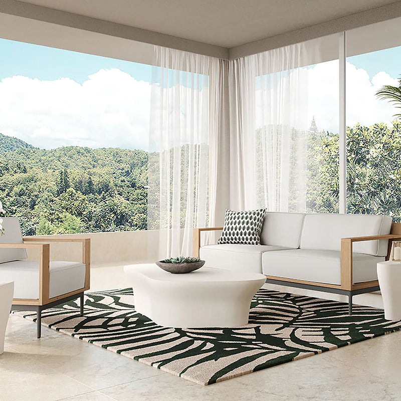 Reazen Curved Coffee Table - Wooden Empiro