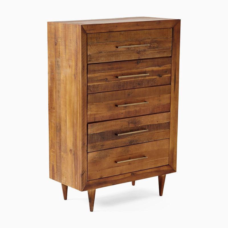 Pulvaka Reclaimed Wood 5-Drawer Dresser - Wooden Empiro