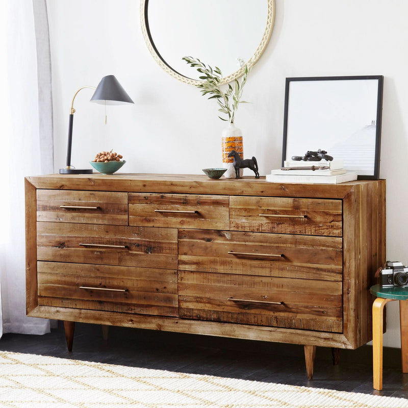 Yuized Wood 7-Drawer Dresser - Wooden Empiro