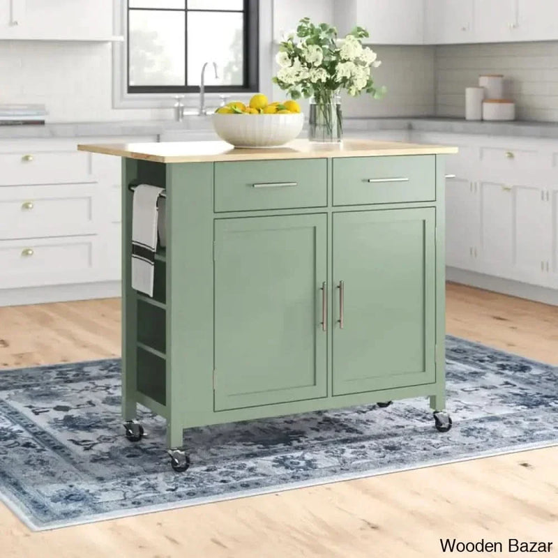 Allura Kitchen Island Kitchen trolley cart cabinet kitchen island with storage