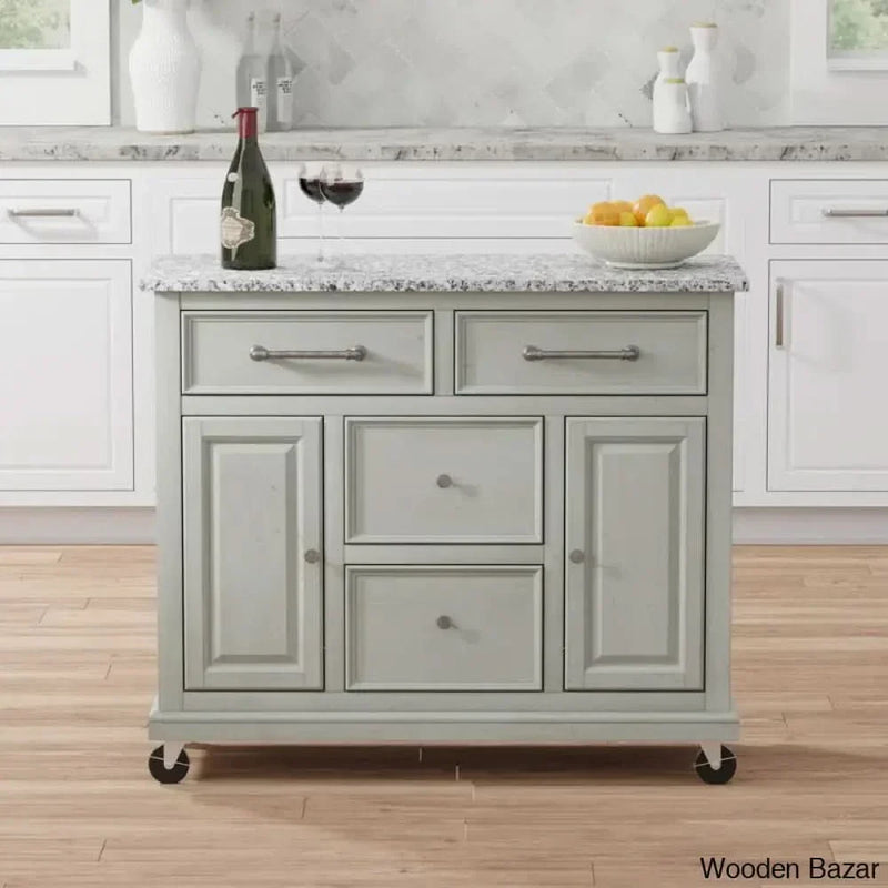 Andilynn Kitchen Cart Kitchen trolley cart cabinet kitchen island with storage