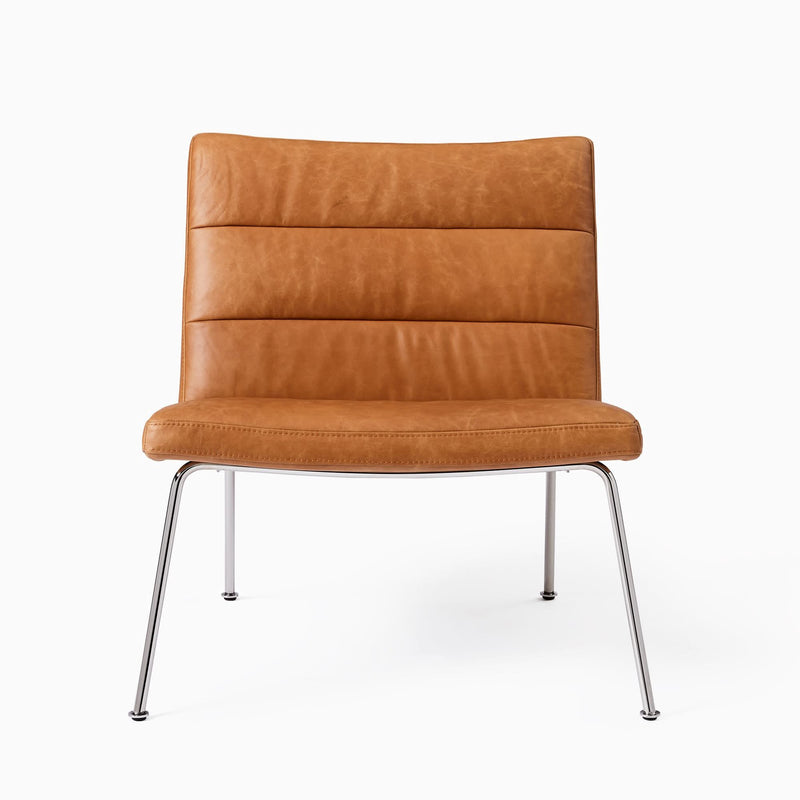 Kavolix Leather Slipper Chair - Wooden Empiro