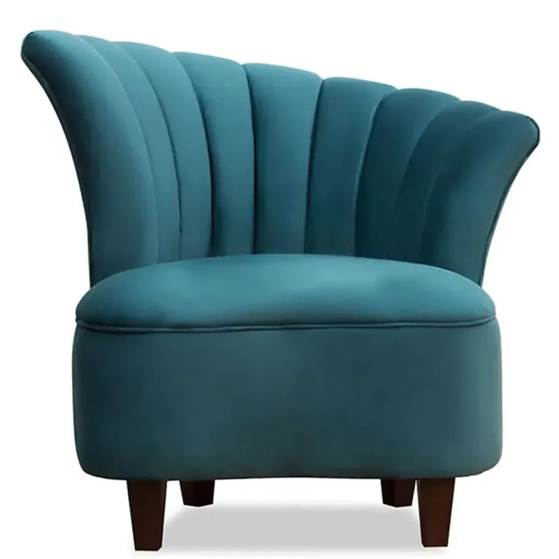 Annabella Fabric Barrel Chair - Wooden Empiro