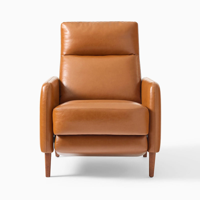 Ainer Leather Recliner - Wooden Empiro