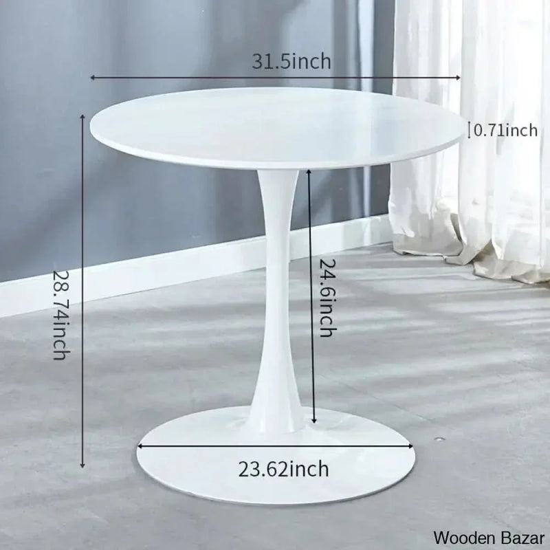 Avery New 4 Seater Pedestal Dining Set - Wooden Empiro
