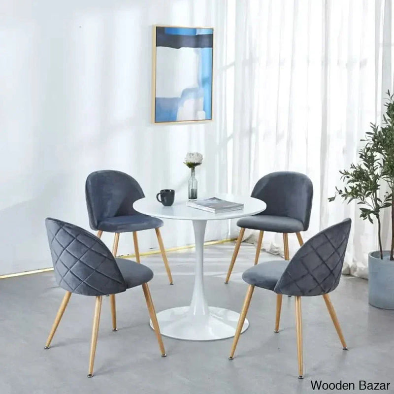 Avery New 4 Seater Pedestal Dining Set - Wooden Empiro