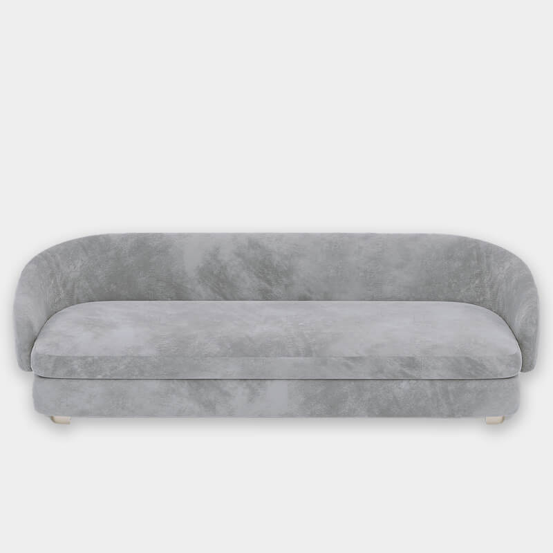 4 Seater Modern Silver Sofa