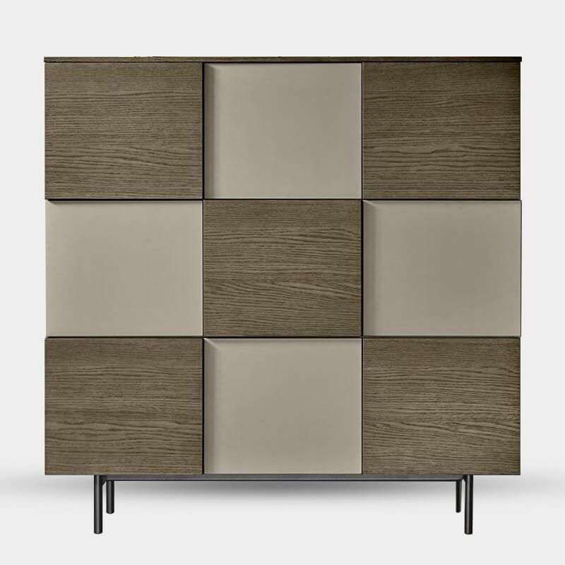 Modern Sideboard With Checkered Doors