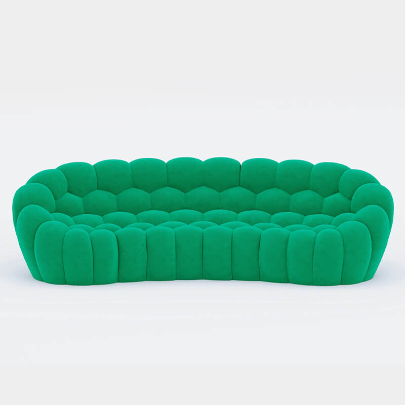 4 Seater Emerald Green Bubble Sofa for Stress-free Living