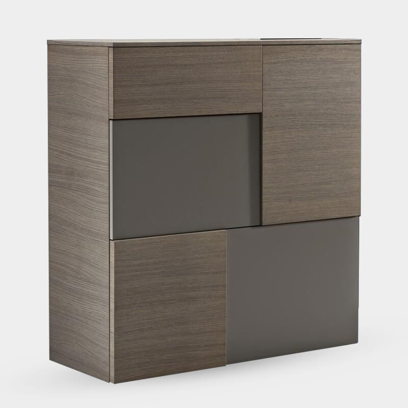 Georgia Modern Two-Tone Charcoal Grey Sideboard