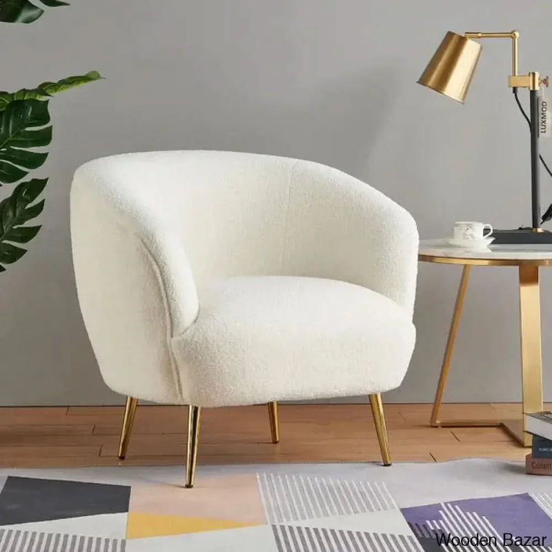 Ballantyne Upholstered Accent Chair - Wooden Empiro