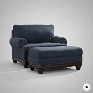 Imperial Stud Armchair – styled in a room setting