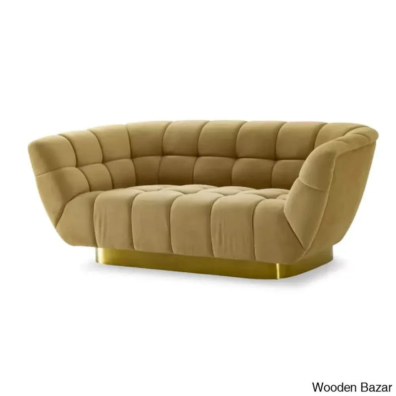 Birch 2 seater Luxury Upholstered Loveseat - Wooden Empiro