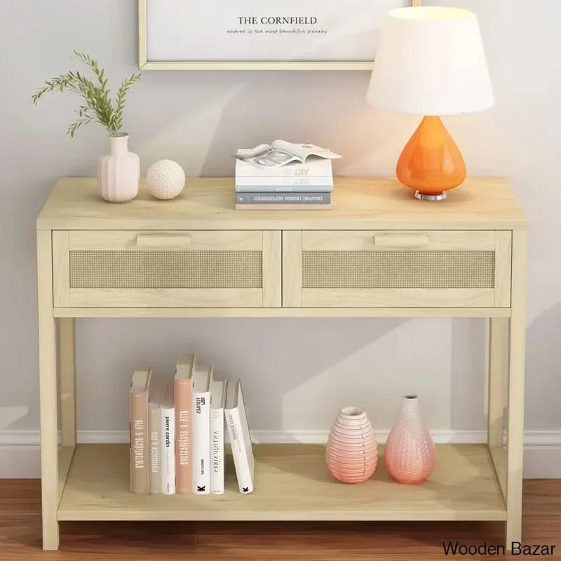 Bluhm Console Table in pine wood