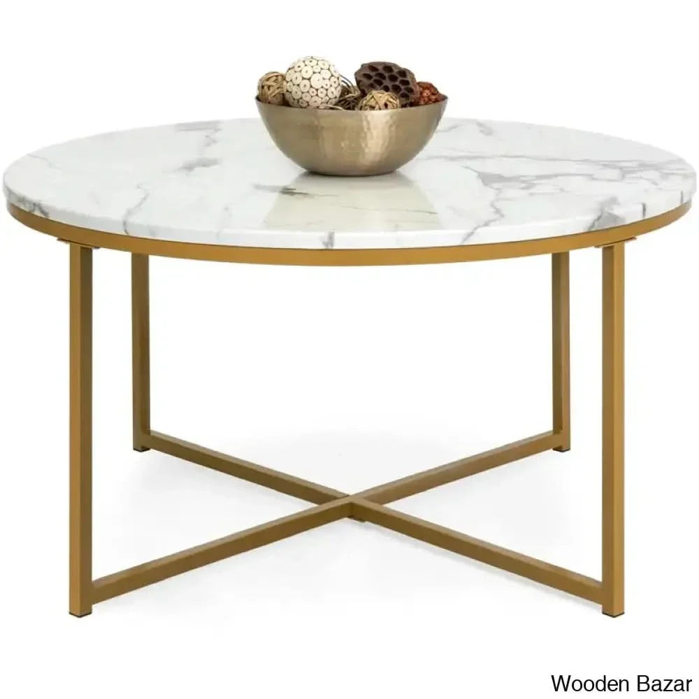 Breiony Coffee And Center Table Gold