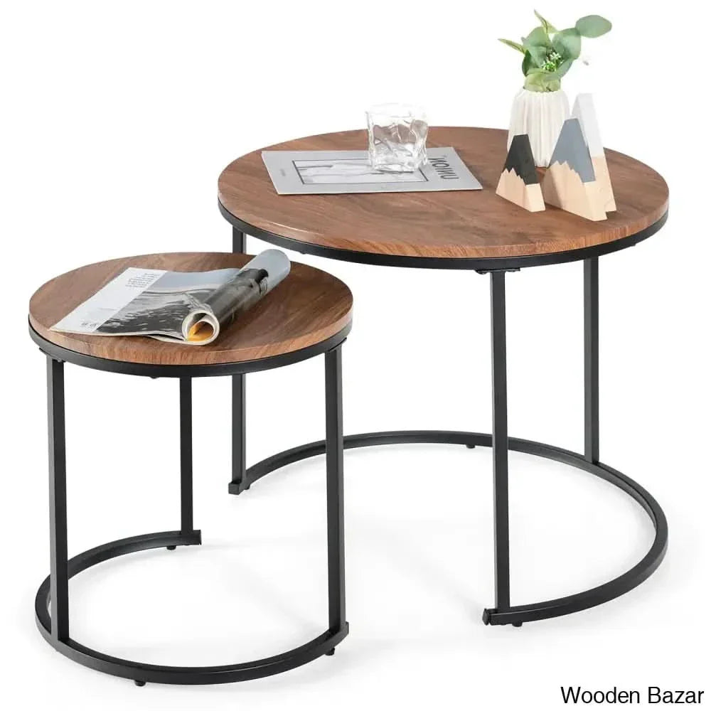 Briajahnm Nesting Coffee And Center Table Brown