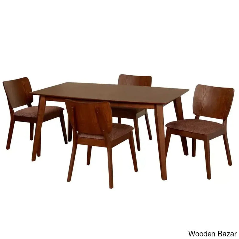 Bronson 4 & 6 Seater Wooden Dining Table set - Wooden Empiro