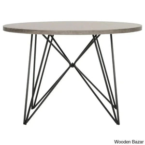 Brygidas Trestle Coffee And Center Table Light Brown/Black