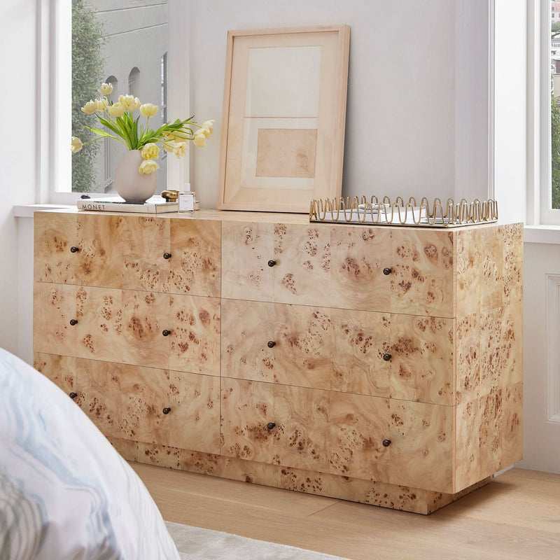 Niaciner 6-Drawer Dresser - Wooden Empiro